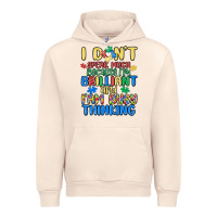 Sandshell dont speak much because im brilliant Urban Hoodie - MaliasSmallBusiness
