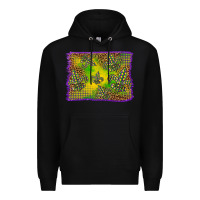 Black mardi gras background Premium Hoodie - BarkalooDesign