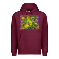 Burgundy mardi gras background Premium Hoodie - BarkalooDesign