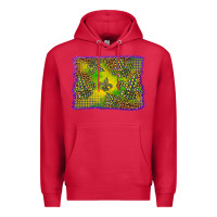 Cardinal mardi gras background Premium Hoodie - BarkalooDesign