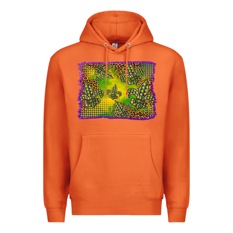 Mardi Gras Background Premium Hoodie by BarkalooDesign | Teevron