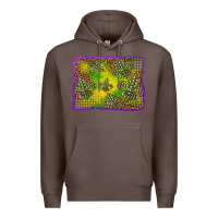 Coffee mardi gras background Premium Hoodie - BarkalooDesign