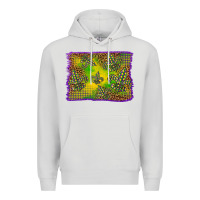Dove Grey mardi gras background Premium Hoodie - BarkalooDesign