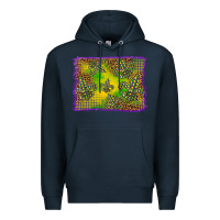Navy mardi gras background Premium Hoodie - BarkalooDesign