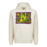 Oatmeal Heather mardi gras background Premium Hoodie - BarkalooDesign