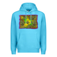 Ocean Blue mardi gras background Premium Hoodie - BarkalooDesign