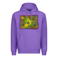 Purple mardi gras background Premium Hoodie - BarkalooDesign