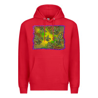 Red mardi gras background Premium Hoodie - BarkalooDesign