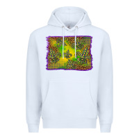 White mardi gras background Premium Hoodie - BarkalooDesign