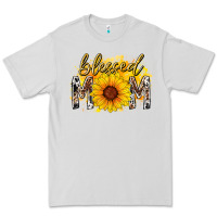 Dove Grey blessed mom sunflower Premium Tee - RacoonDesign