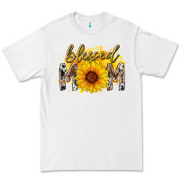 White blessed mom sunflower Premium Tee - RacoonDesign