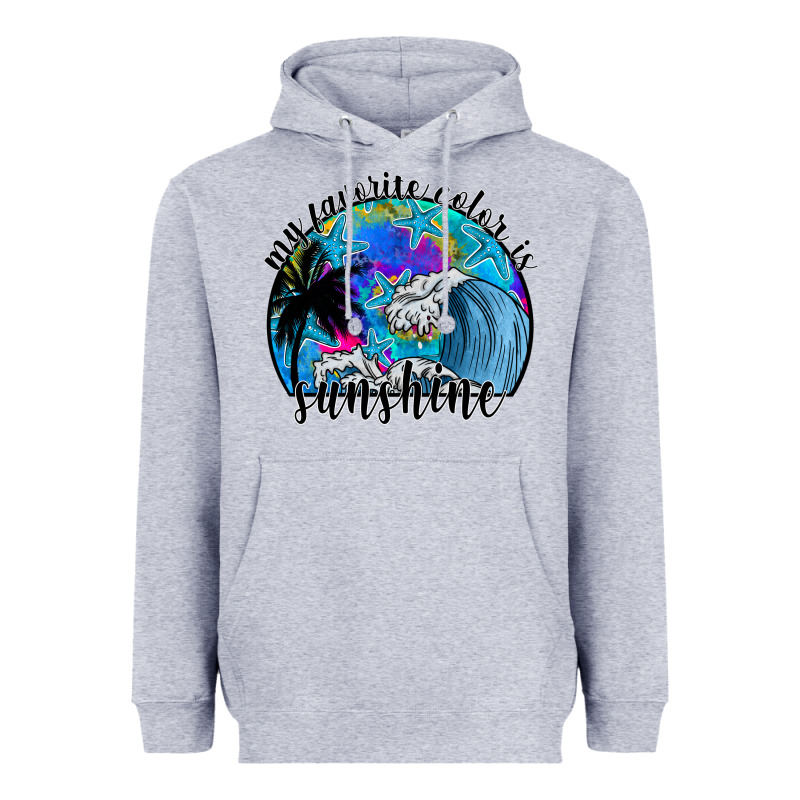 My Favorite Color Is Sunshine Heavyweight Hoodie by SublimationCraftShop | Teevron