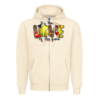 Sandshell for the love of the game softball Zipper Hoodie - Zillion Design Studio