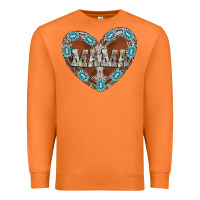 Carrot mama heart cowhide Premium Sweatshirt - CowhideDigitalArt