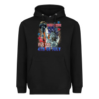 Black Dead inside but it's the 4th of July Heavyweight Hoodie - CowGirlArtShop