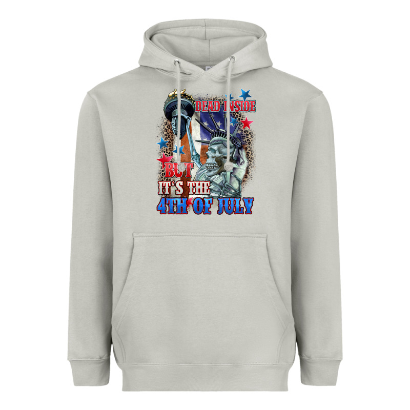 Dead Inside But It's The 4th Of July Heavyweight Hoodie by CowGirlArtShop | Teevron