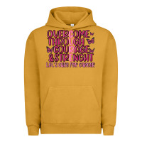 Pigment Peanut Butter overcome through courage strength  malia Urban Hoodie - MaliasSmallBusiness