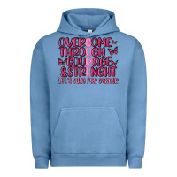 Pigment Pebble Blue overcome through courage strength  malia Urban Hoodie - MaliasSmallBusiness