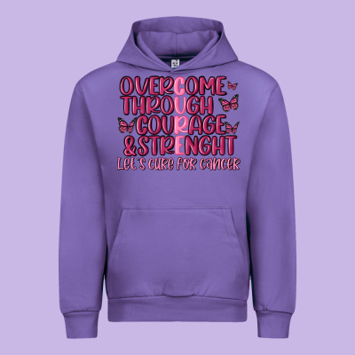 Overcome Through Courage Strength  Malia Urban Hoodie Designed By Maliassmallbusiness