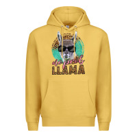 Antique Gold western no prob llama Premium Hoodie - LillyAllenDesigns
