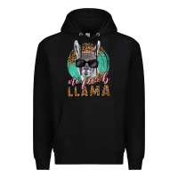 Black western no prob llama Premium Hoodie - LillyAllenDesigns