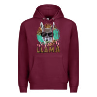 Burgundy western no prob llama Premium Hoodie - LillyAllenDesigns