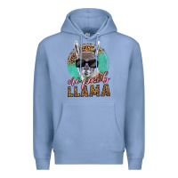 Colony Blue western no prob llama Premium Hoodie - LillyAllenDesigns