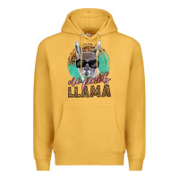 Mustard western no prob llama Premium Hoodie - LillyAllenDesigns