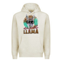 Oatmeal Heather western no prob llama Premium Hoodie - LillyAllenDesigns