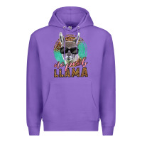Purple western no prob llama Premium Hoodie - LillyAllenDesigns