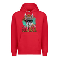 Red western no prob llama Premium Hoodie - LillyAllenDesigns