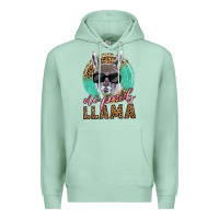 Seafoam western no prob llama Premium Hoodie - LillyAllenDesigns