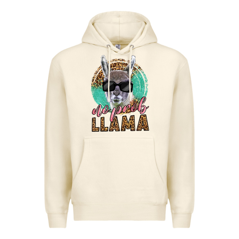 Western No Prob Llama Premium Hoodie by LillyAllenDesigns | Teevron