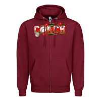 Burgundy baseball coach Zipper Hoodie - texasbilliewilder