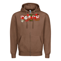 Chestnut baseball coach Zipper Hoodie - texasbilliewilder