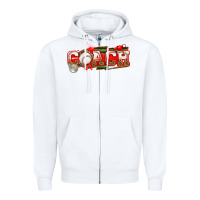 White baseball coach Zipper Hoodie - texasbilliewilder
