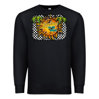 Black sunshine on my mind Premium Sweatshirt - RacoonDesign