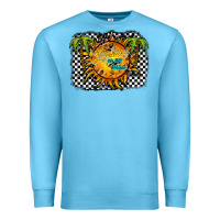 Ocean Blue sunshine on my mind Premium Sweatshirt - RacoonDesign