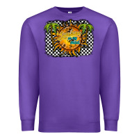 Purple sunshine on my mind Premium Sweatshirt - RacoonDesign