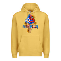 Antique Gold ice cream america Premium Hoodie - AdoDesignShop