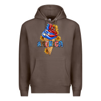 Coffee ice cream america Premium Hoodie - AdoDesignShop