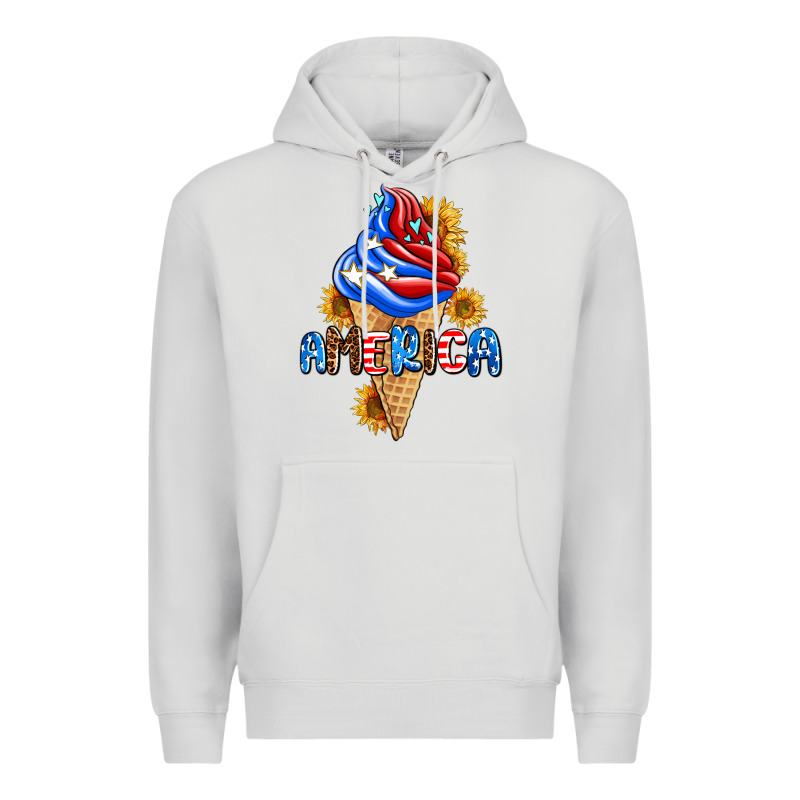 Ice Cream America Premium Hoodie by AdoDesignShop | Teevron