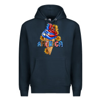 Navy ice cream america Premium Hoodie - AdoDesignShop