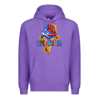 Purple ice cream america Premium Hoodie - AdoDesignShop