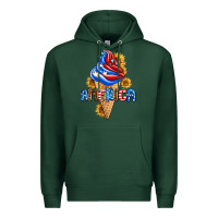 Sports Green ice cream america Premium Hoodie - AdoDesignShop