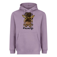 Lavender afro messy bun mom life Heavyweight Hoodie - HRA Design Shop