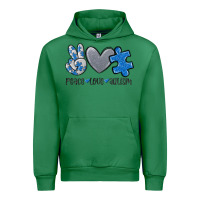 Emerald peace love autism Urban Hoodie - MaliasSmallBusiness