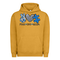 Pigment Peanut Butter peace love autism Urban Hoodie - MaliasSmallBusiness