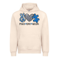 Sandshell peace love autism Urban Hoodie - MaliasSmallBusiness