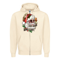 Sandshell Kinda merry kinda scary Zipper Hoodie - RanaPortraitStore